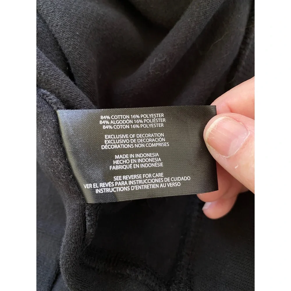 Banana Republic Quarter Zip Pullover Mens XL Black Excellent Cotton Blend Mock
